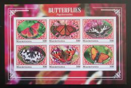 Poštové známky Mauritánia 2018 Motýle neperf. Mi# N/N