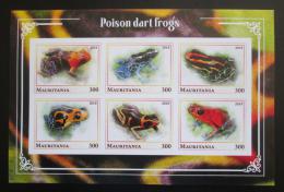 Poštové známky Mauritánia 2018 Jedovaté žaby neperf. Mi# N/N