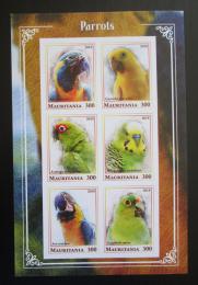 Poštové známky Mauritánia 2018 Papagáje neperf. Mi# N/N