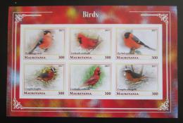 Poštové známky Mauritánia 2017 Vtáci neperf. Mi# N/N