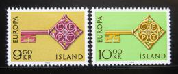 Poštové známky Island 1968 Európa CEPT Mi# 417-18