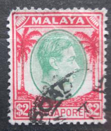 Poštová známka Singapur 1948 Krá¾ Juraj VI. Mi# 19 A Kat 8€