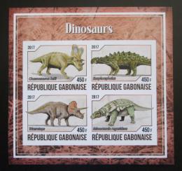 Poštové známky Gabon 2017 Dinosaury neperf. Mi# N/N