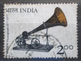 Poštová známka India 1977 Gramofon Mi# 727