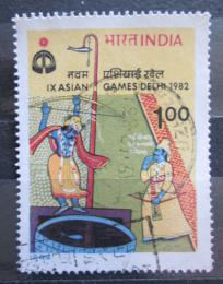 Poštová známka India 1982 Asijské hry, umenie Mi# 924