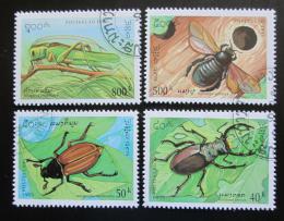Poštové známky Laos 1995 Hmyz Mi# 1481-84