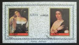 Poštové známky Adžmán 1972 Umenie, tizian neperf. Mi# Block 465 B
