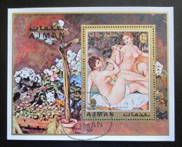 Poštová známka Adžmán 1971 Umenie, Renoir Mi# Block 278 A