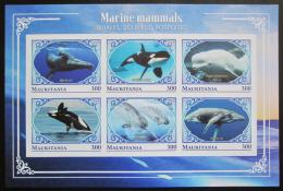 Poštové známky Mauritánia 2018 Morské cicavce neperf. Mi# N/N