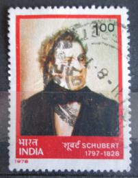 Poštová známka India 1978 Franz Schubert, skladatel Mi# 781