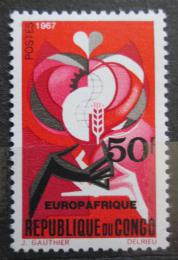 Poštová známka Kongo 1967 EUROPAFRIQUE Mi# 133
