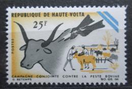 Poštová známka Horná Volta 1966 Boj proti moru skotu Mi# 197