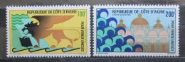 Poštové známky Pobrežie Slonoviny 1972 Záchrana Benátek Mi# 399-400 Kat 9.50€