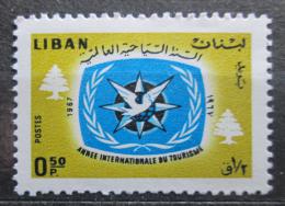 Poštová známka Libanon 1967 Medzinárodný rok turismu Mi# 997