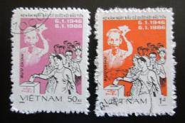 Poštové známky Vietnam 1986 První volby, 40. výroèie Mi# 1654-55