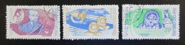 Poštové známky Vietnam 1965 Prieskum vesmíru Mi# 401-03