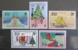 Poštové známky Fidži 1984 Vianoce, dìtské kresby Mi# 512-16