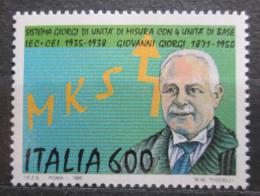 Poštová známka Taliansko 1990 Giovanni Giorgi, vynálezce Mi# 2147