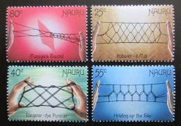 Poštové známky Nauru 1988 ¼udová hra se šòùrami Mi# 349-52
