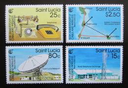 Poštové známky Svätá Lucia 1988 Telegrafní spoleènost, 50. výroèie Mi# 921-24