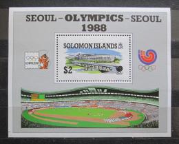 Poštová známka Šalamúnove ostrovy 1988 LOH Soul Mi# Block 26