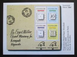 Poštové známky Uganda 1989 Výstava PHILEXFRANCE Mi# Block 93 Kat 11€
