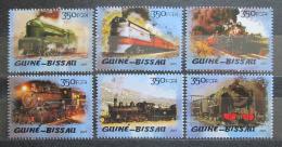 Poštové známky Guinea-Bissau 2005 Parní lokomotívy Mi# 3028-33 Kat 11€