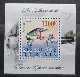 Poštová známka Benin 2015 Lietadlo Nieuport 17 Mi# N/N