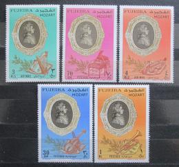 Poštové známky Fudžajra 1971 Wolfgang Amadeus Mozart Mi# 770-74