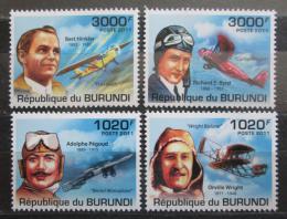 Poštové známky Burundi 2011 História letectvo Mi# 2210-13 Kat 9.50€