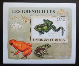 Poštová známka Komory 2009 Žaby DELUXE Mi# 2164 Block