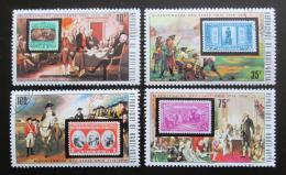 Poštové známky Horná Volta 1975 Americká revolúcia Mi# 551-54
