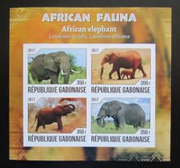 Poštové známky Gabon 2017 Slony neperf. Mi# N/N