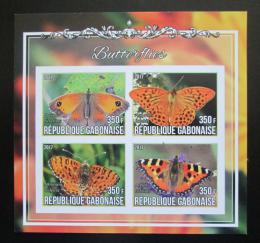 Poštové známky Gabon 2017 Motýle neperf. Mi# N/N