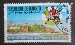Poštová známka Džibutsko 1988 Africký pohár ve futbale Mi# 506