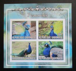 Poštové známky Gabon 2017 Pávi neperf. Mi# N/N