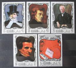 Poštové známky Rás al-Chajma 1968 Umenie, skladatelé Mi# 276-80 Kat 6€