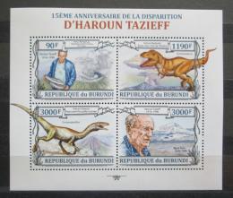 Poštové známky Burundi 2013 Dinosaury, Tazieff Mi# 3128-31 Kat 8.90€