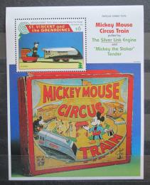 Poštovní známka Svatý Vincenc 1995 Disney, vánoce Mi# Block 361