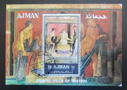 Poštová známka Adžmán 1972 Umenie z Pompejí Mi# Block 448