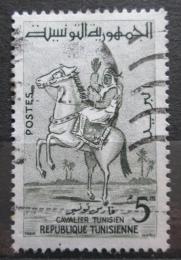 Poštová známka Tunisko 1959 Jezdec na koni Mi# 521