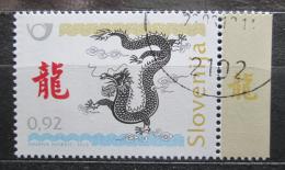 Poštová známka Slovinsko 2012 Èínský nový rok, rok draka Mi# 946