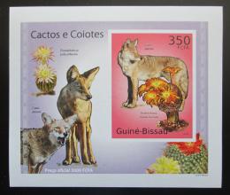 Poštová známka Guinea-Bissau 2010 Kaktusy a kojoti DELUXE Mi# 5009 B Block