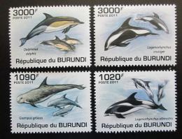 Poštové známky Burundi 2011 Delfíny Mi# 2054-57 Kat 9.50€