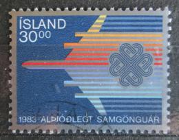 Poštová známka Island 1983 Svìtový rok komunikace Mi# 605