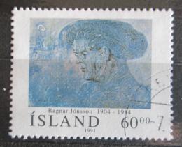 Poštová známka Island 1991 Umenie, Ragnar Jónsson Mi# 751