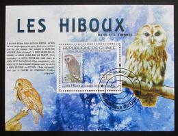 Poštová známka Guinea 2009 Sovy Mi# Block 1767 Kat 10€ - zväèši� obrázok