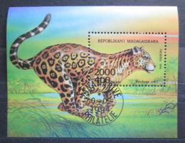 Poštová známka Madagaskar 1994 Jaguár Mi# Block 261