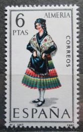 Poštová známka Španielsko 1967 ¼udový kroj Almeria Mi# 1681