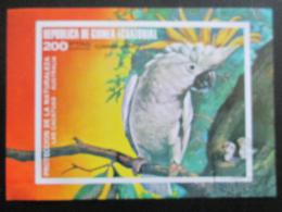 Poštová známka Rovníková Guinea 1974 Papoušek Mi# Block 150